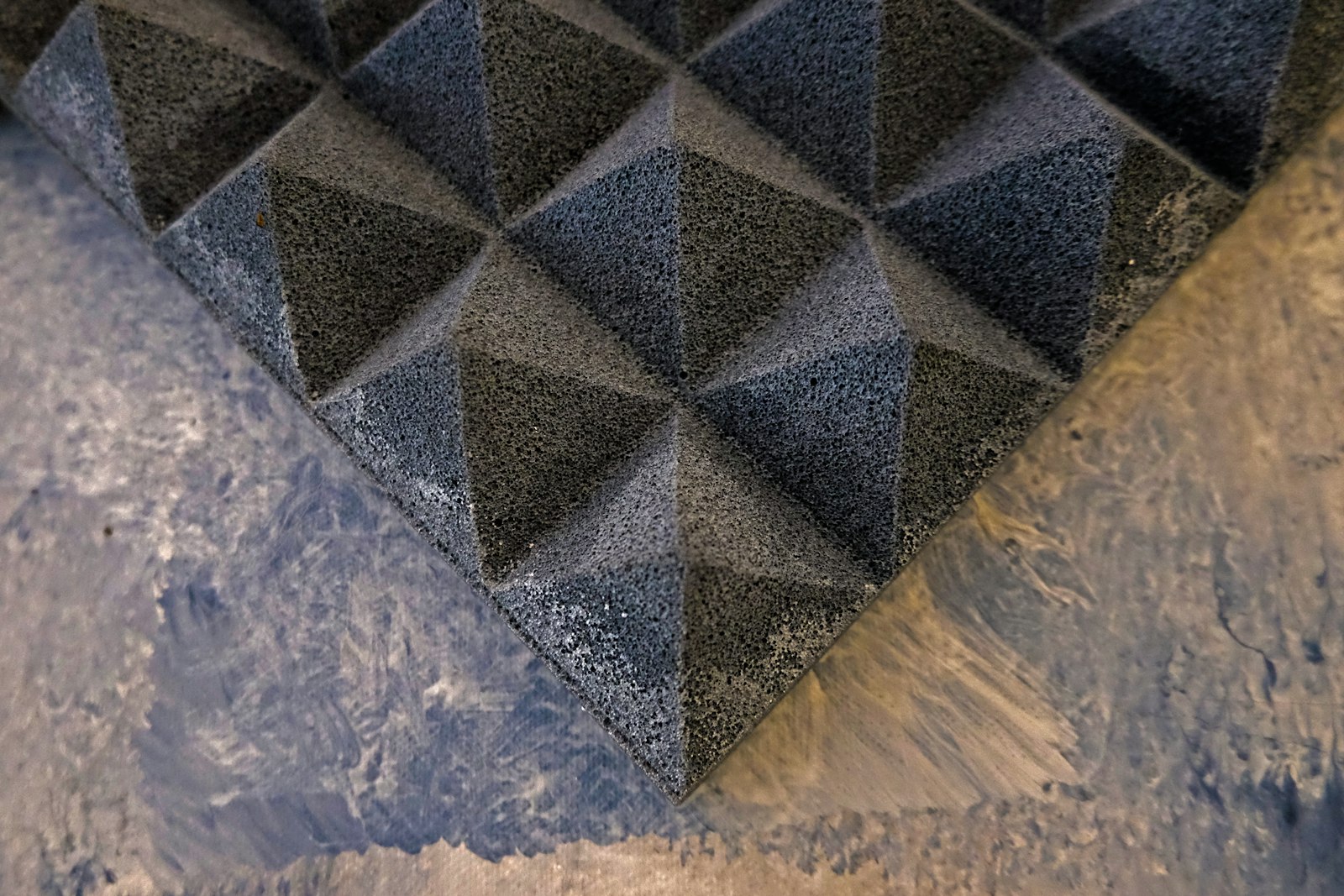 Acoustic foam panel used for soundproofing
